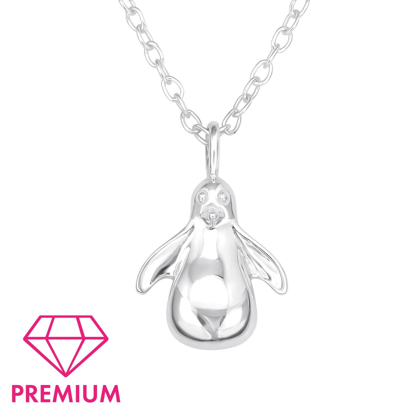 Kinder Halskette Pinguin aus 925 Silber