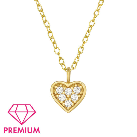 Kinder Halskette Herzen aus 925 Silber