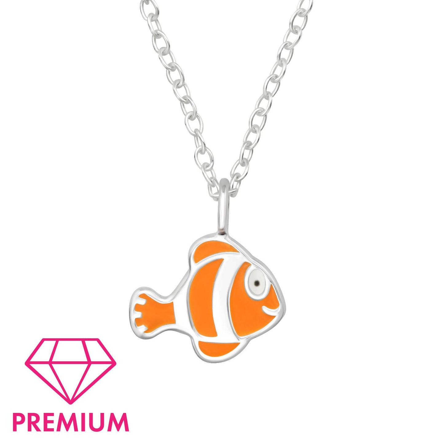 Kinder Halskette Fisch aus 925 Silber