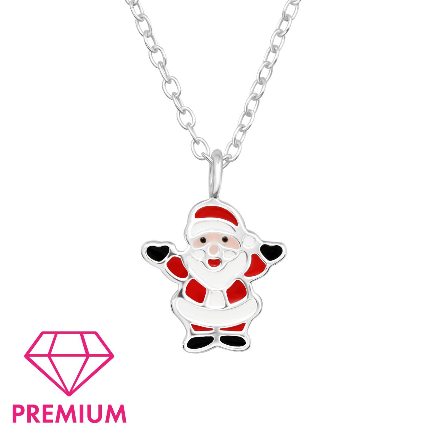 Children's Santa Claus necklace made of 925 silver