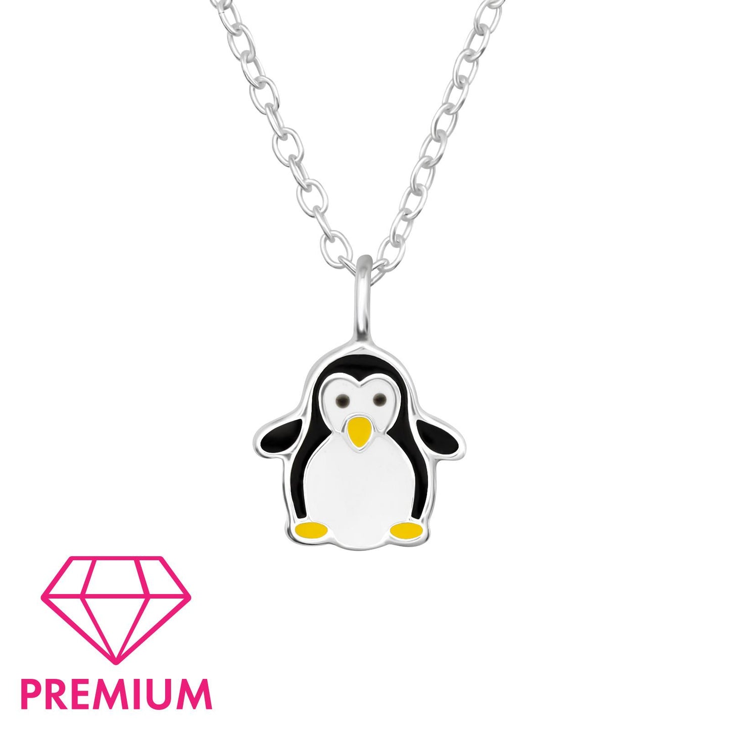 Kinder Halskette Pinguin aus 925 Silber