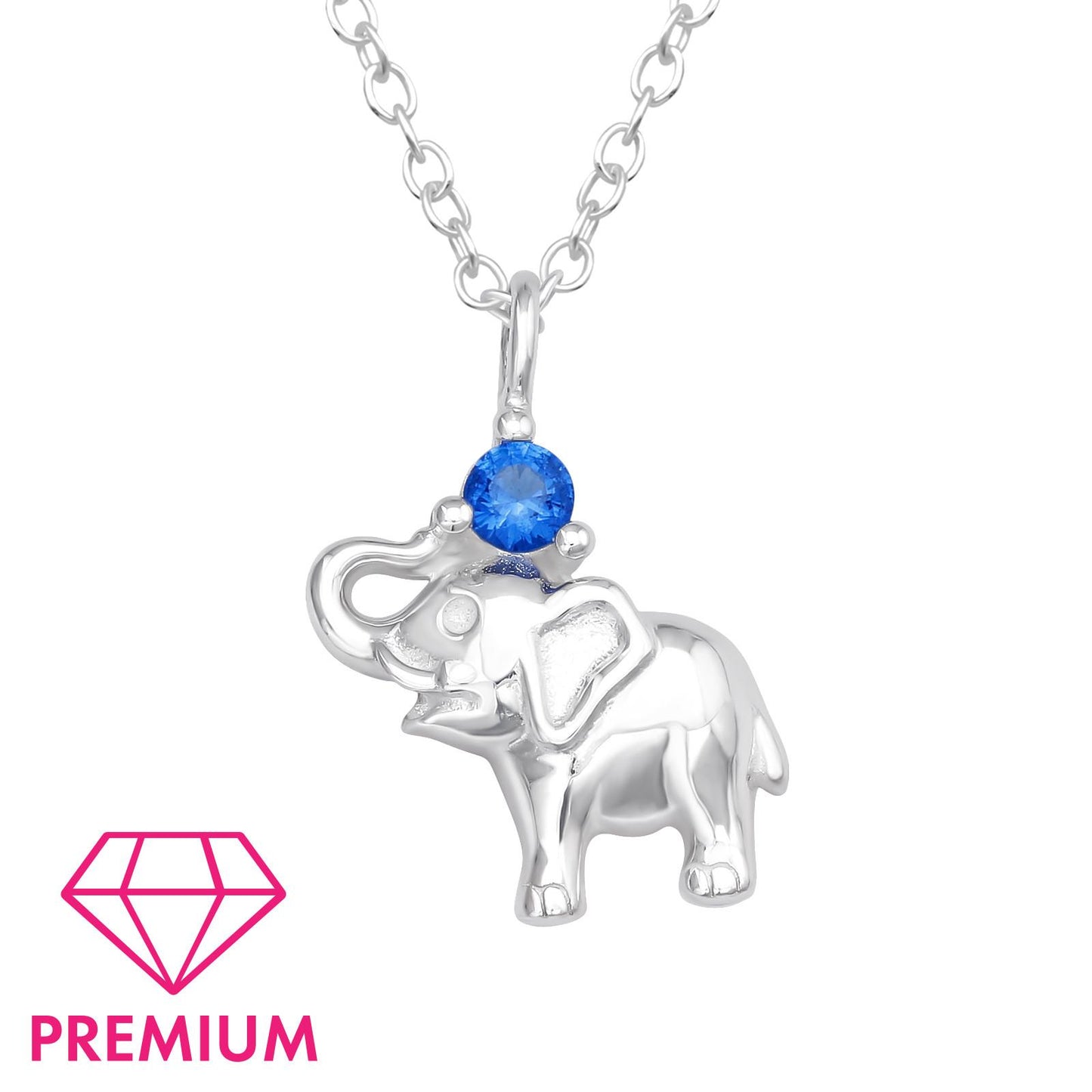 Children's elephant necklace made of 925 silver