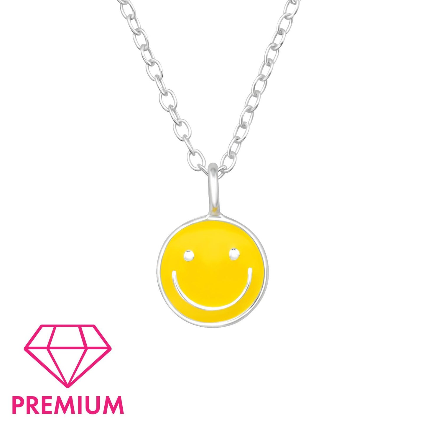 Kinder Halskette Smiley aus 925 Silber