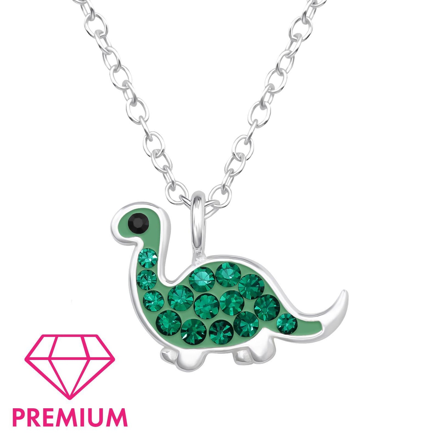 Kinder Halskette Dinosaurier aus 925 Silber