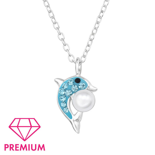 Kinder Halskette Delfin aus 925 Silber