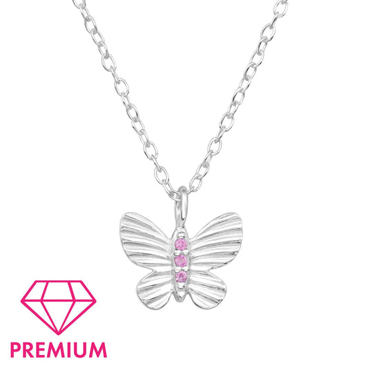 Kinder Halskette Schmetterling aus 925 Silber