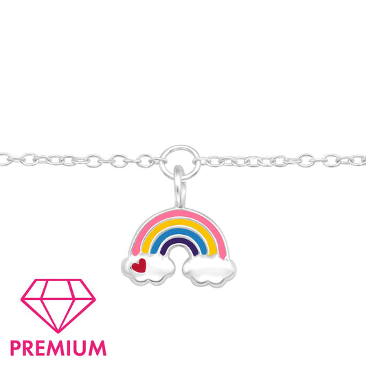 Kinder Armband Regenbogen aus 925 Silber