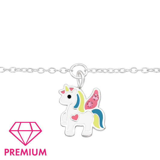 Kinder Armband Einhorn aus 925 Silber