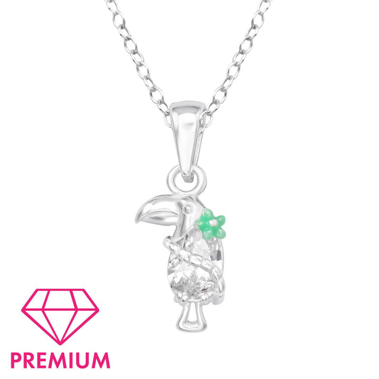 Kinder Halskette Hornbill aus 925 Silber