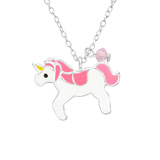 Children's unicorn necklace made of 925 silver