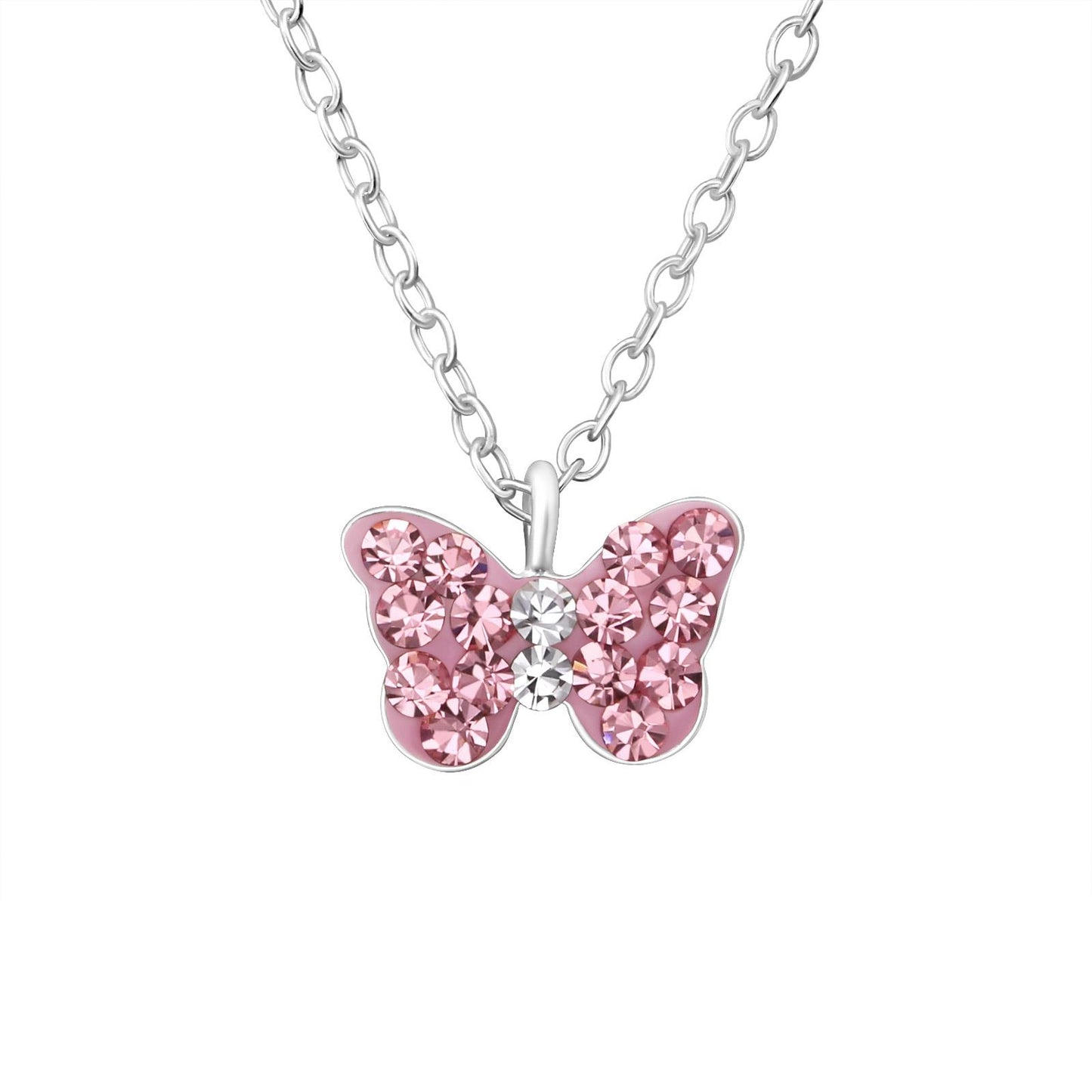 Kinder Halskette Schmetterling aus 925 Silber