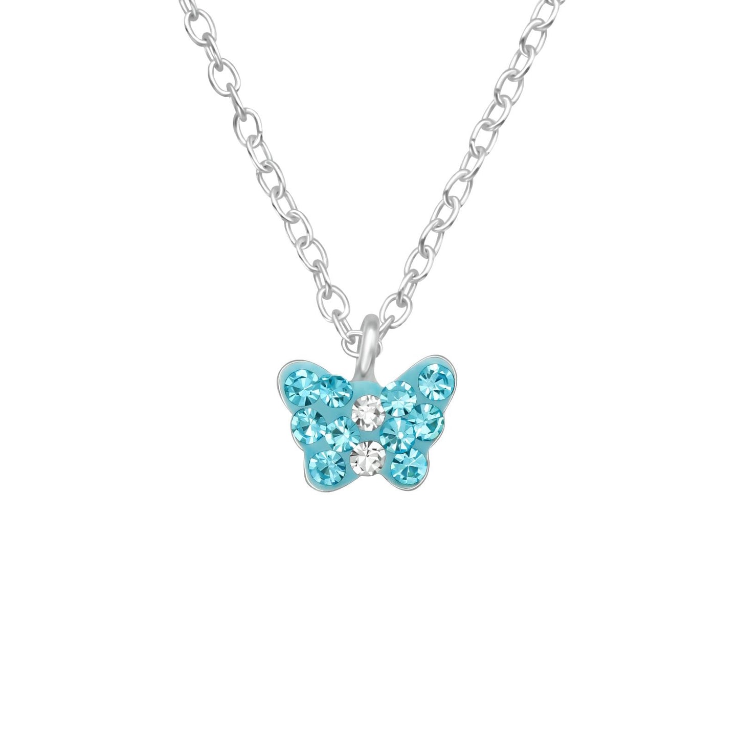 Kinder Halskette Schmetterling aus 925 Silber
