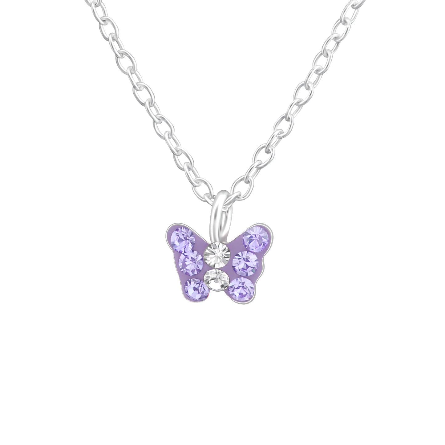 Kinder Halskette Schmetterling aus 925 Silber