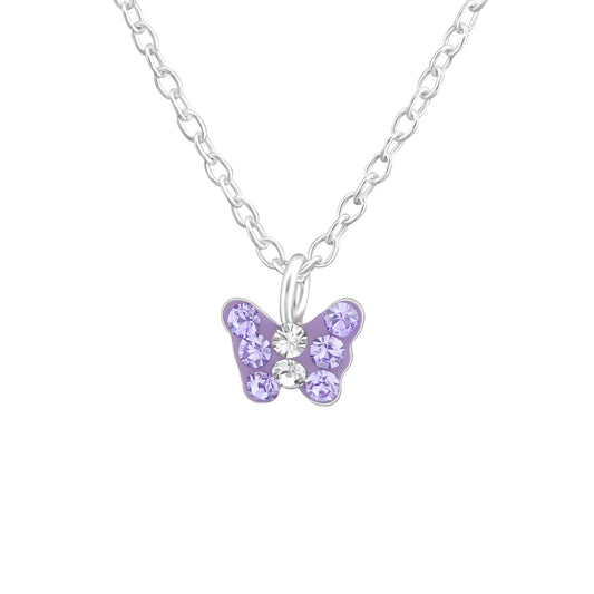 Kinder Halskette Schmetterling aus 925 Silber