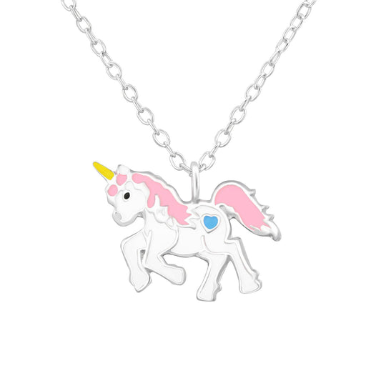 Children's unicorn necklace made of 925 silver