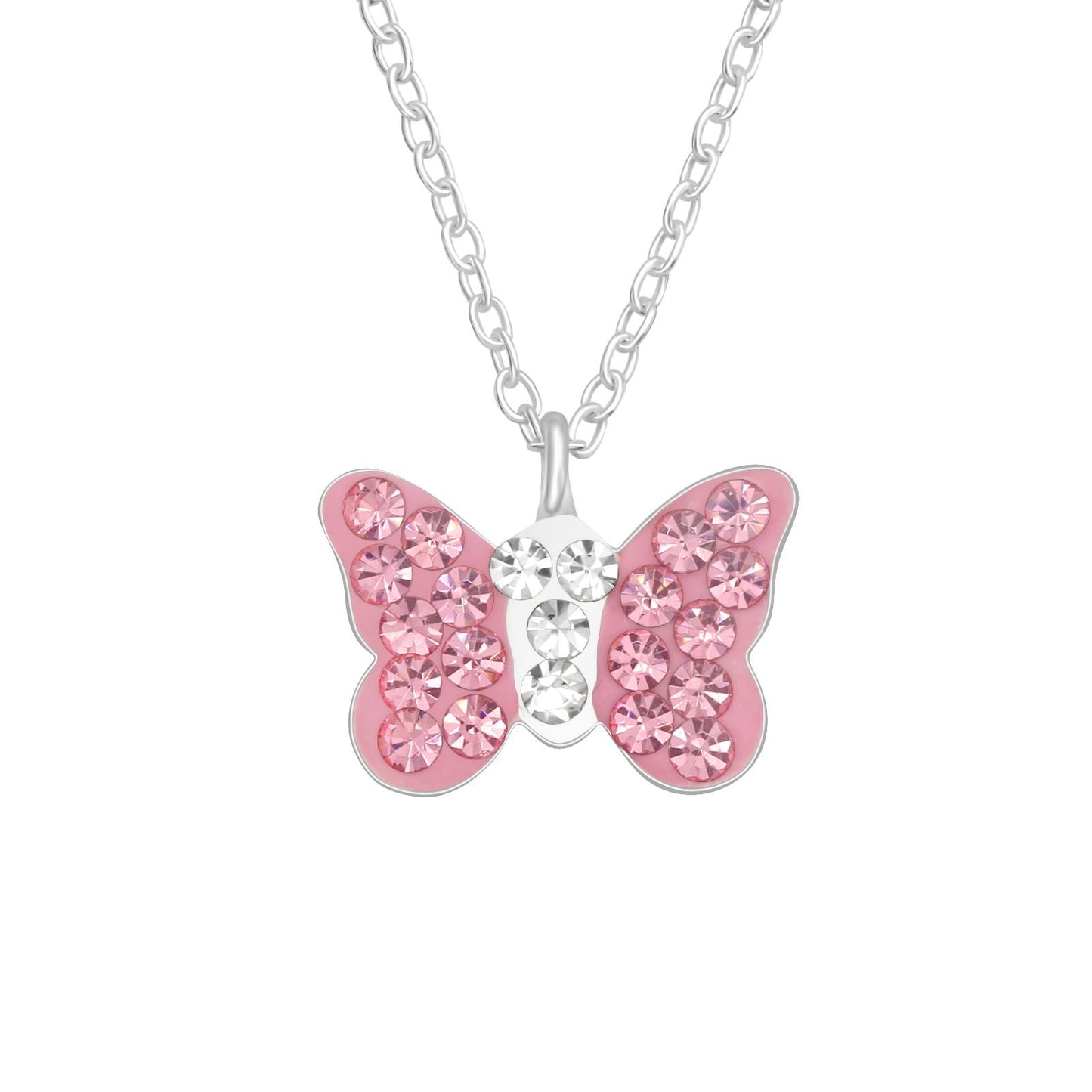 Kinder Halskette Schmetterling aus 925 Silber
