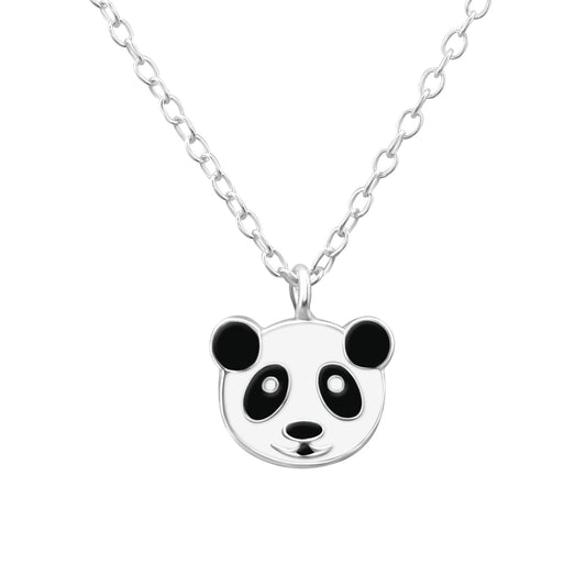 Kinder Halskette Panda aus 925 Silber