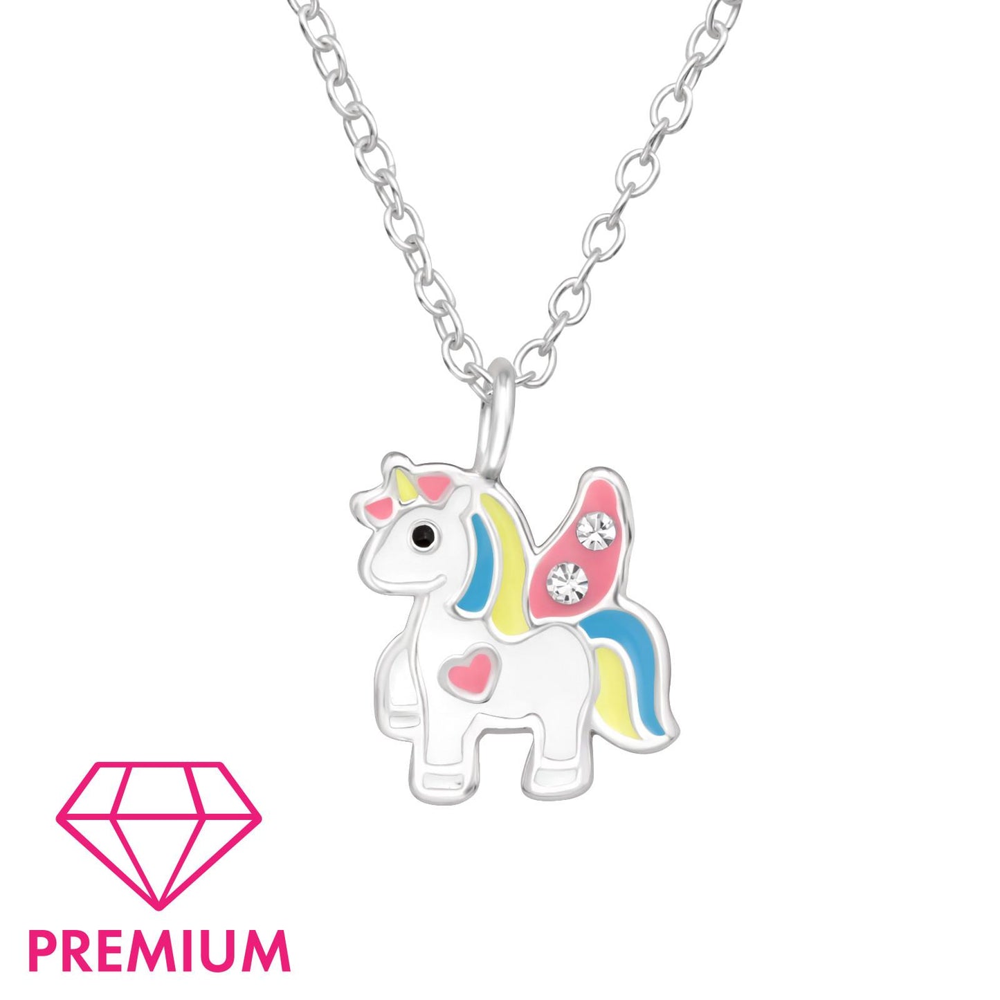 Kinder Halskette Einhorn aus 925 Silber