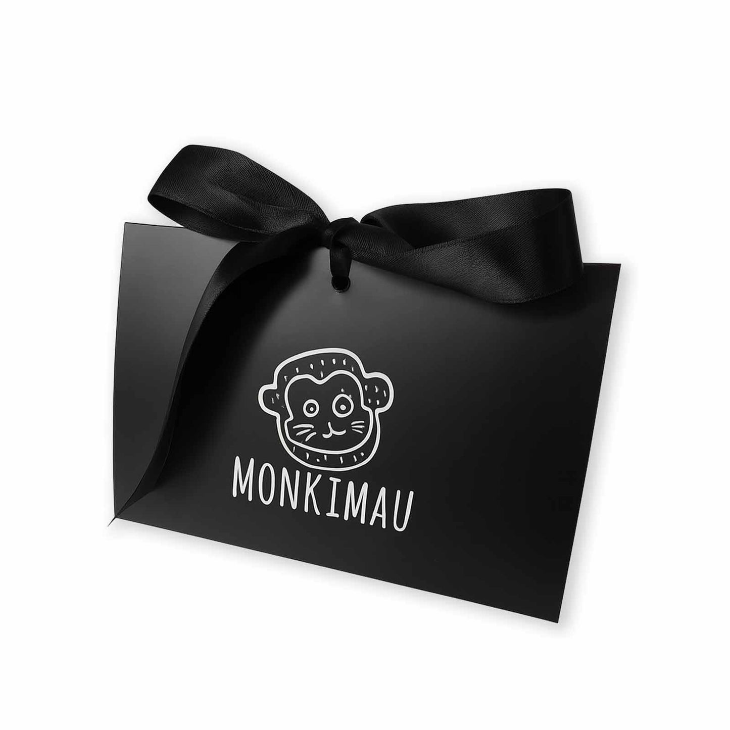 Cadeauverpakking voor kinderen in de vorm van een handtas, gemaakt van FSC-gecertificeerd karton.