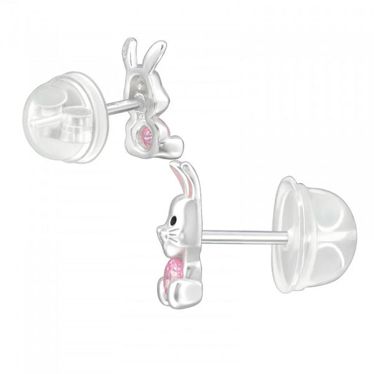 Mädchen Ohrringe Hasen aus 925 Silber