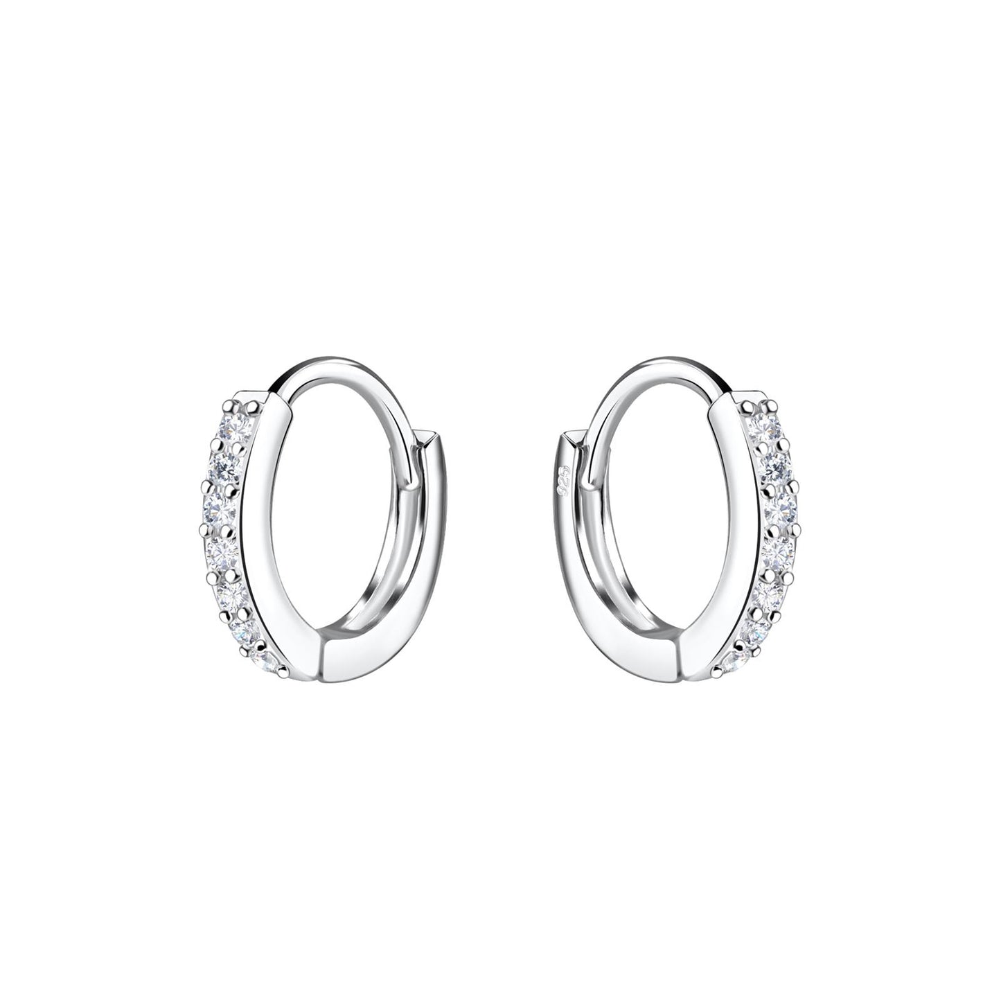 Kinder Ohrringe 11mm Huggie aus 925 Silber