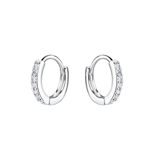Kinder Ohrringe 11mm Huggie aus 925 Silber