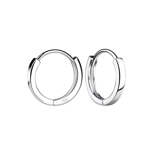 Kinder Ohrringe 13mm Huggie aus 925 Silber