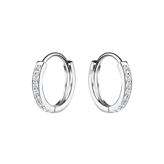 Kinder Ohrringe 13mm Huggie aus 925 Silber