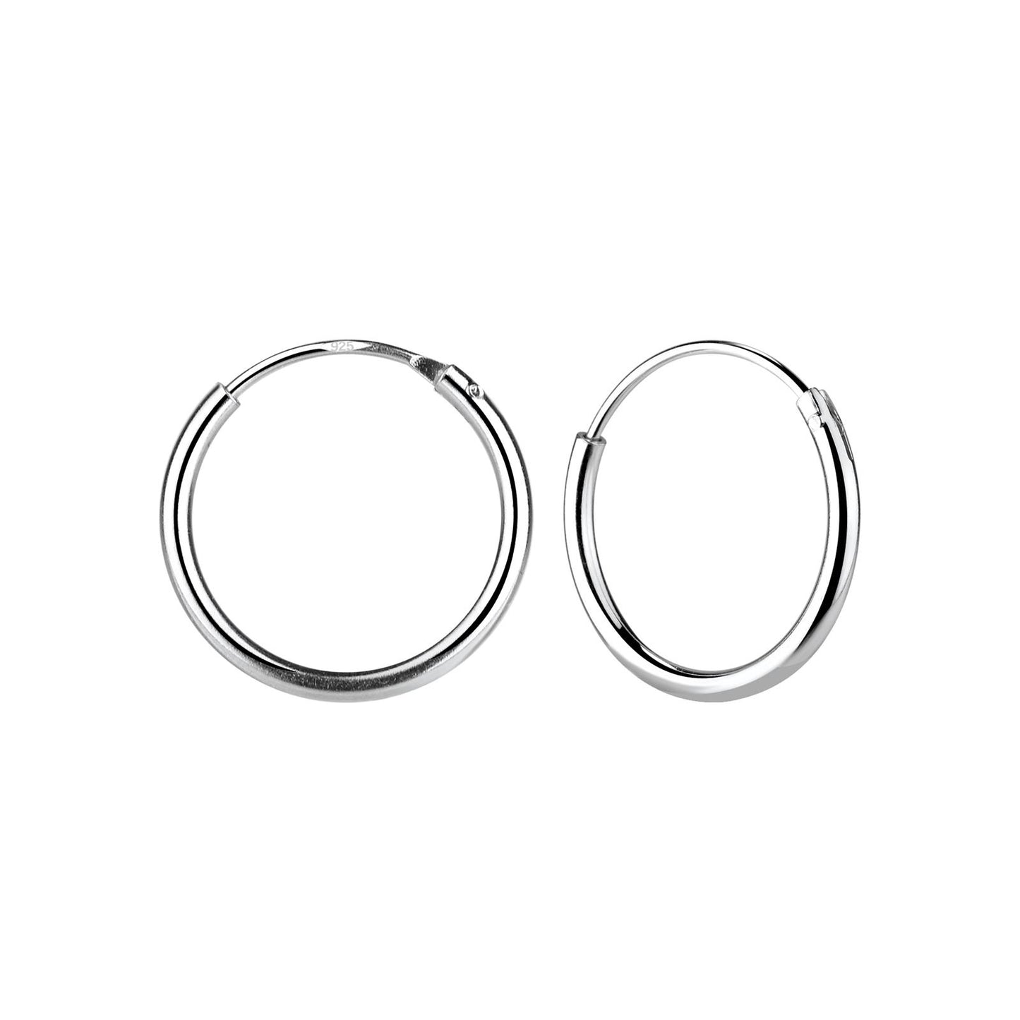 Kinder Creolen 14mm aus 925 Silber