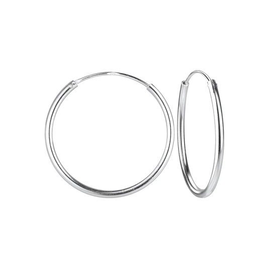 Kinder Creolen 18mm aus 925 Silber
