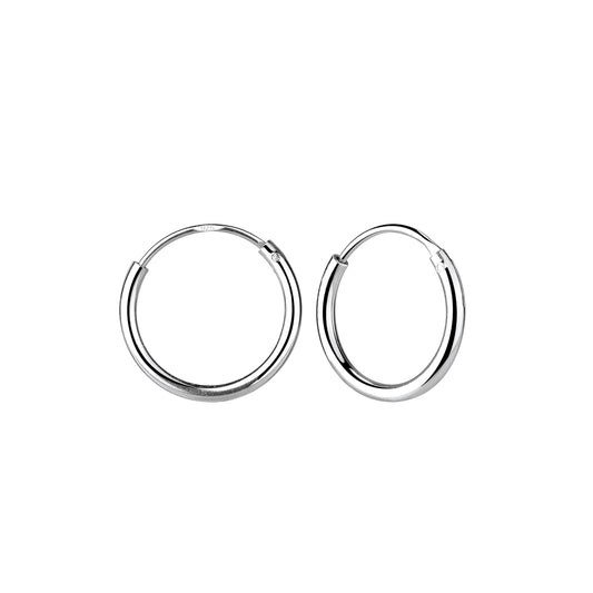 Kinder Creolen 14mm aus 925 Silber