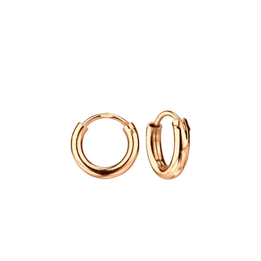 Kinder Creolen 10mm Breite aus 925 Silber