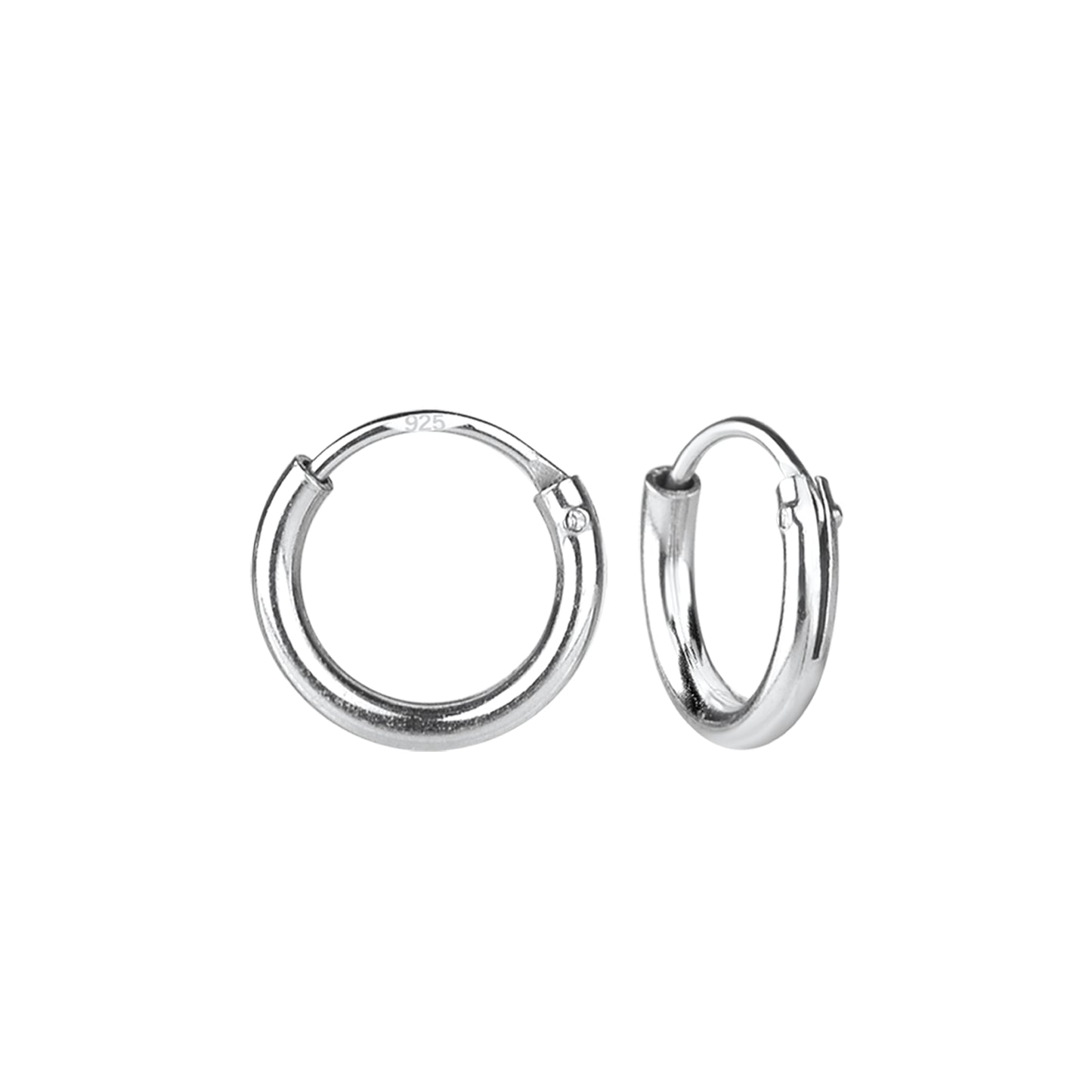 Kinder Creolen 12mm Breite aus 925 Silber