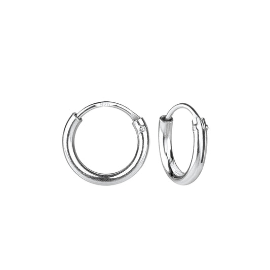 Kinder Creolen 12mm Breite aus 925 Silber