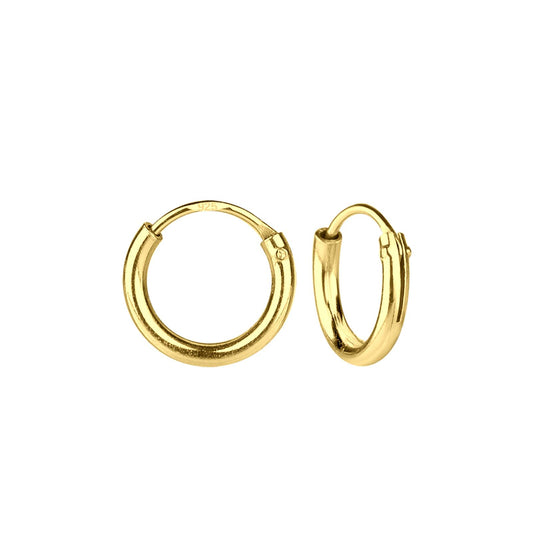 Kinder Creolen 12mm Breite aus 925 Silber