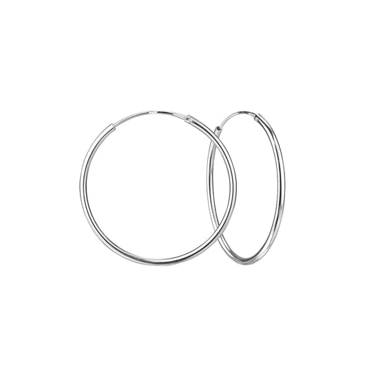 Kinder Creolen 40mm Breite aus 925 Silber