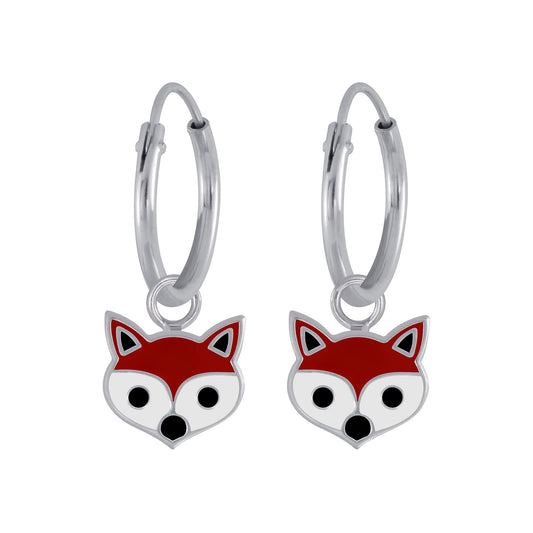 Kinder Creolen Fuchs aus 925 Silber