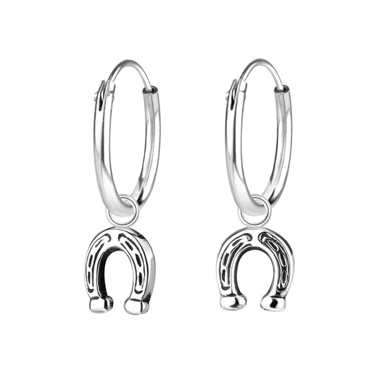 Kinder Creolen Hufeisen aus 925 Silber