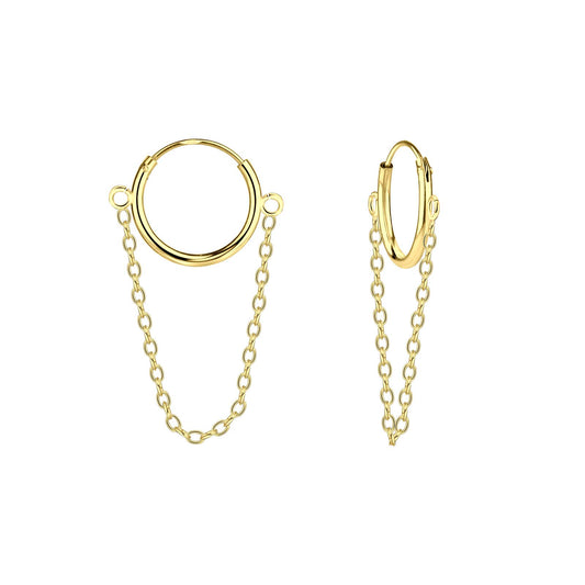 Kinder Creolen Ketten aus 925 Silber