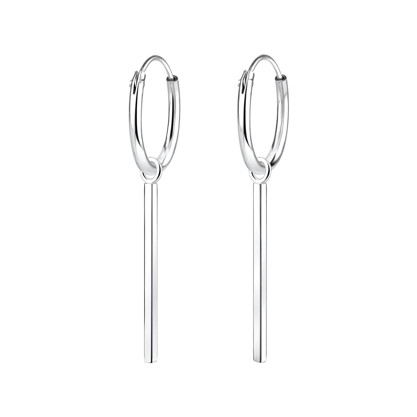 Kinder Creolen Stab aus 925 Silber