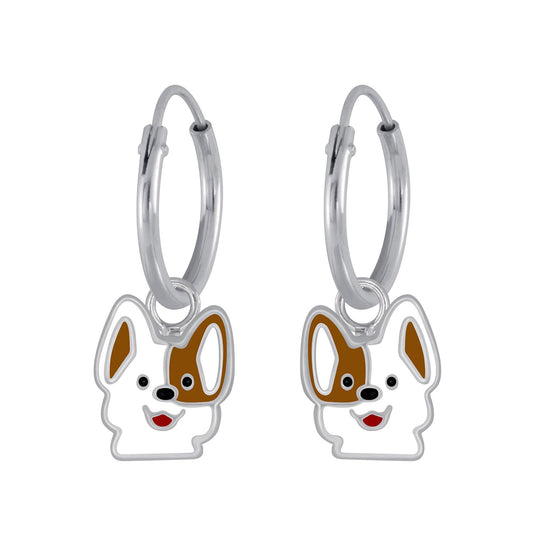 Kinder Creolen Hunde aus 925 Silber