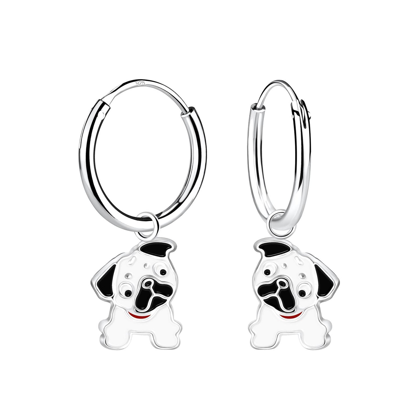 Kinder Creolen Bulldoggen aus 925 Silber