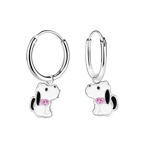 Kinder Creolen Hunde aus 925 Silber