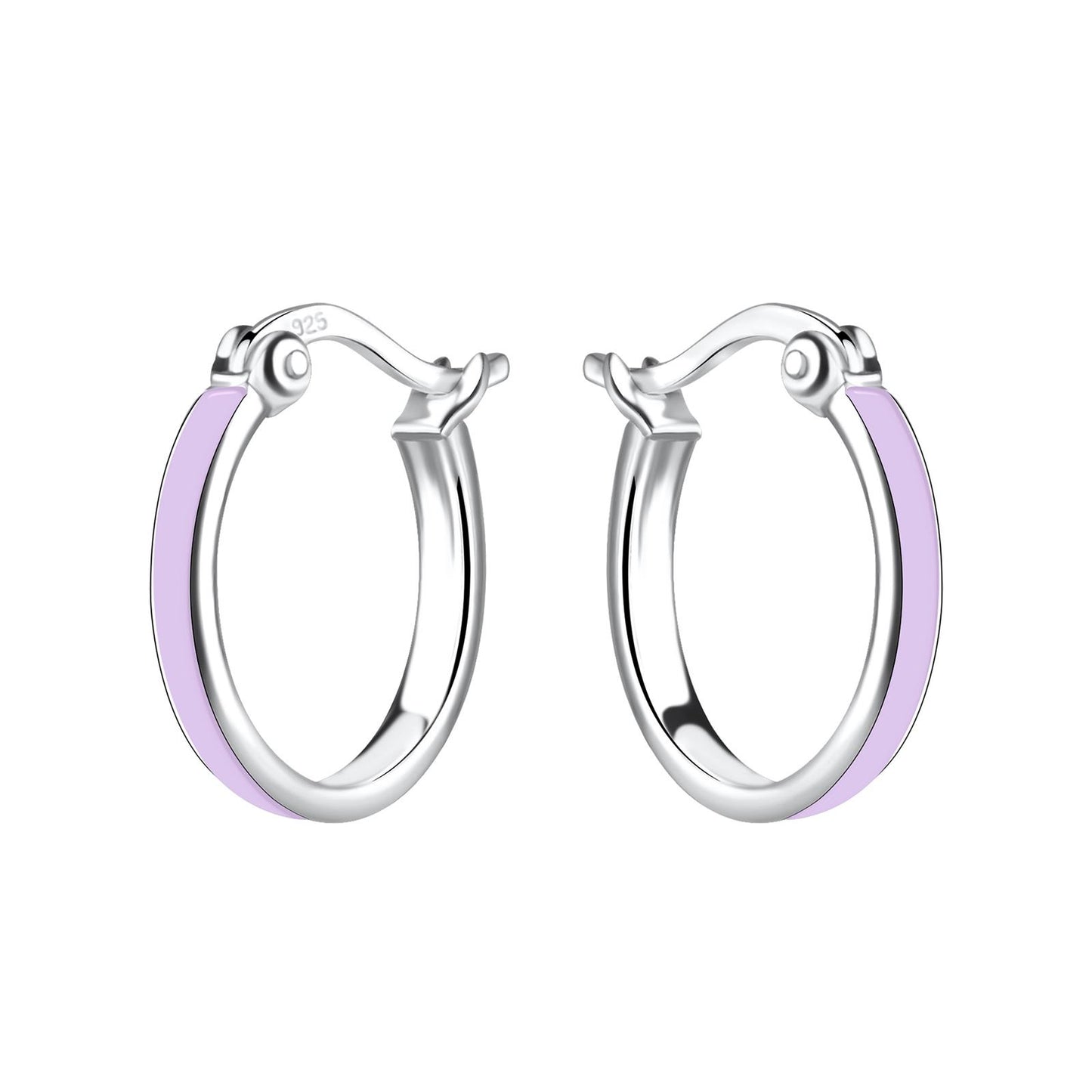 Kinder Creolen 14mm French Lock aus 925 Silber