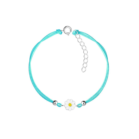 Kinder Armband Gänseblümchen aus 925 Silber