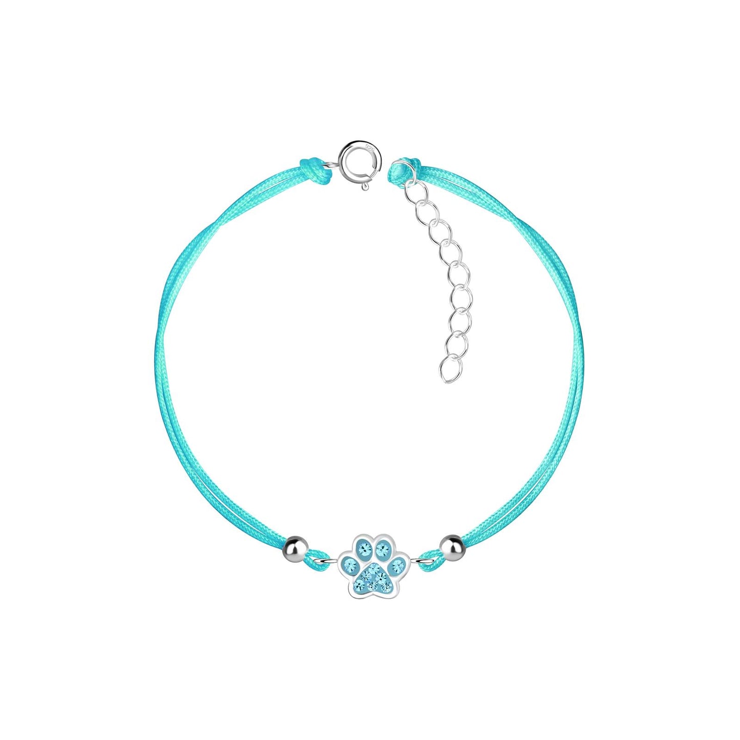 Kinder Armband Pfotenabdruck aus 925 Silber