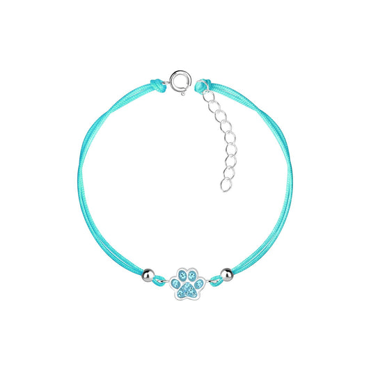 Kinder Armband Pfotenabdruck aus 925 Silber