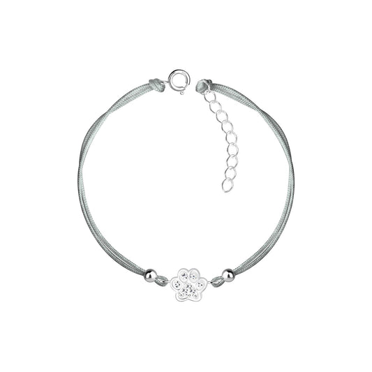 Kinder Armband Pfotenabdruck aus 925 Silber