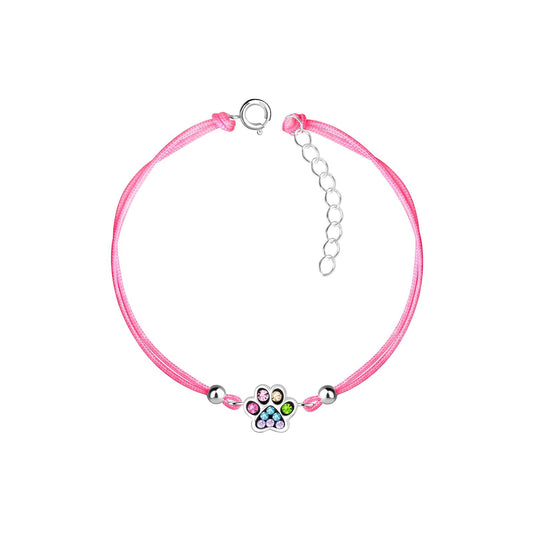 Kinder Armband Pfotenabdruck aus 925 Silber