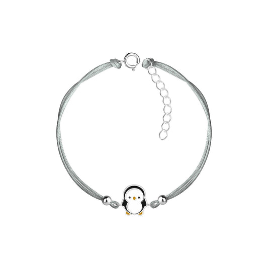 Kinder Armband Pinguin aus 925 Silber